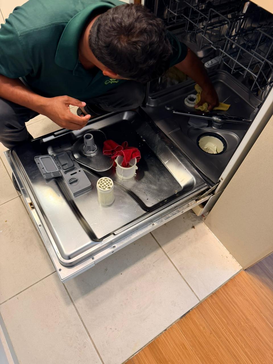 Apartment deep cleaning in progress Abu Dhabi 1